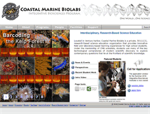 Tablet Screenshot of coastalmarinebiolabs.org